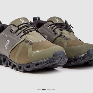 On Cloud Men's Olive/Black Waterproof Sneakers